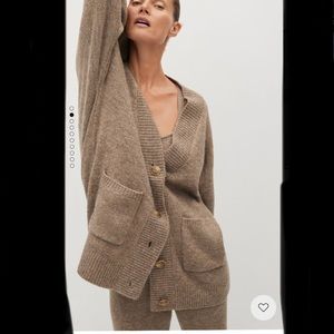Mango Wool Blend Cardigan